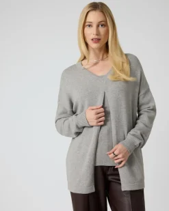 Doppelpack Pullover mit Schlitzdetail