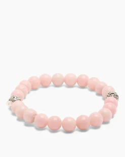 Edelstein-Armband mit Silber-Beads