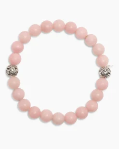 Edelstein-Armband mit Silber-Beads