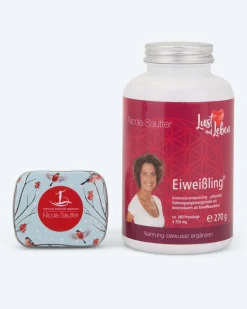 Eiweißlinge für 1 oder 2 Monate + Pillendose gratis