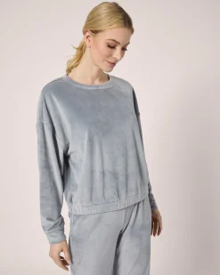 Faux Fur Pullover im Unidesign