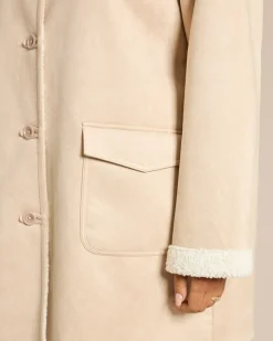 Faux Sherling Jacke