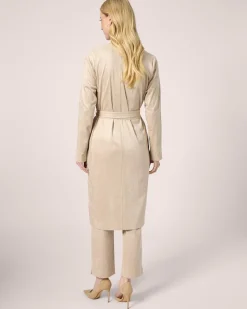 Faux Velours Long Cardigan