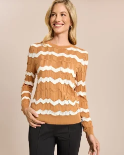 Feinstrick-Pullover Ajour-Muster