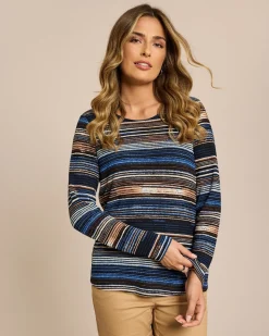 Feinstrick Shirt bunt gestreift