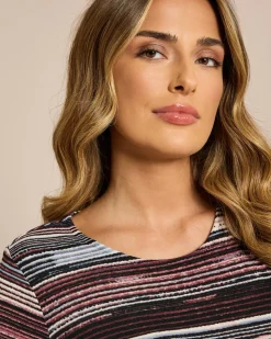 Feinstrick Shirt bunt gestreift