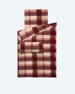 Flanell-Twill-Bettwäsche "Karo", 3tlg.