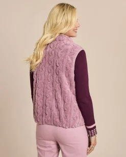 Flauschweste mit Stehkragen