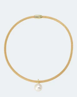 Flechtcollier mit MK-Perle 14 mm