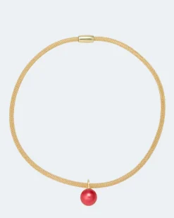 Flechtcollier mit MK-Perle 14 mm