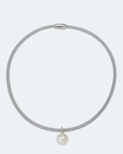 Flechtcollier mit MK-Perle 14 mm