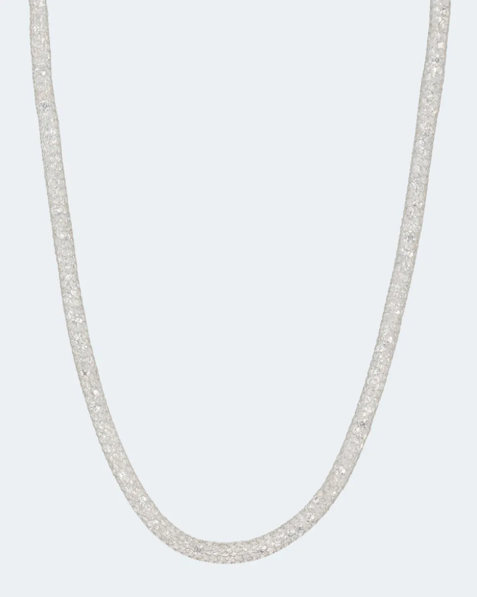 Flechtcollier mit Zirkonia