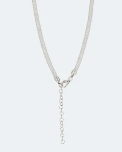 Flechtcollier mit Zirkonia