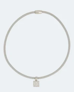 Flechtcollier mit Zirkonia