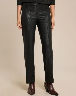 Gerade Schlupfhose mit Animal Print
