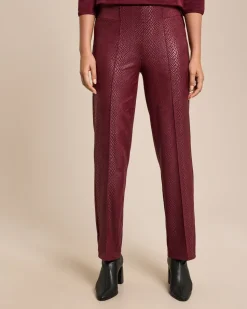 Gerade Schlupfhose mit Animal Print