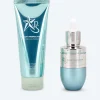 Gesichtspeeling und -serum