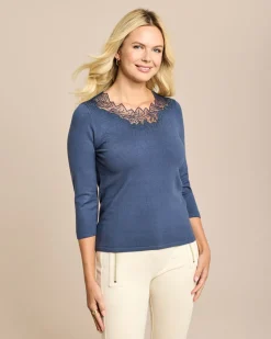 Glow Pullover Mesh-Ausschnitt