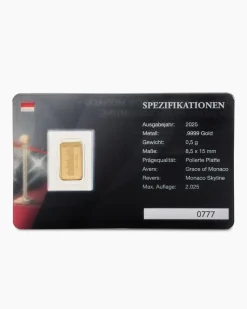 Goldbarren Grace Kelly 70 J. Preisverleihung