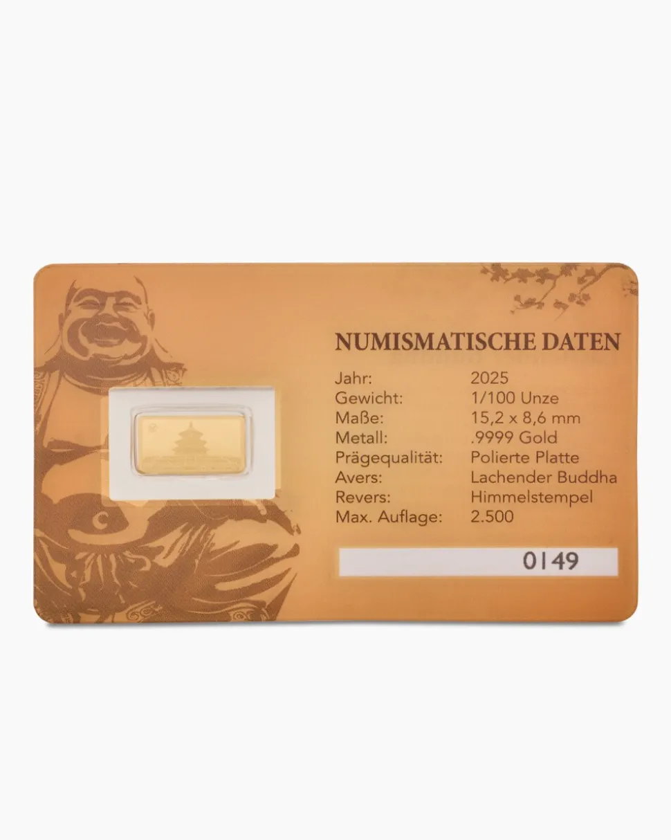 Goldbarren Lachender Buddha 2025