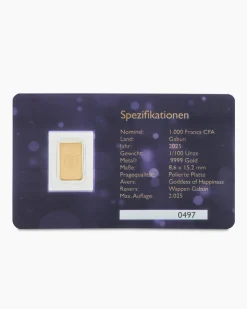 Goldmünzbarren Glücksgöttin Fortuna 2025