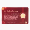 Goldmünze Blossom Shape Drache 2024