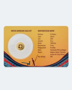 Goldmünzen-Set Native American Sioux 2024