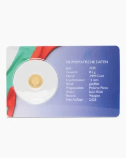 Gold Obsoletprägung Euro Bulgarien