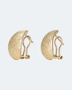 Halbcreolen in Gold 585