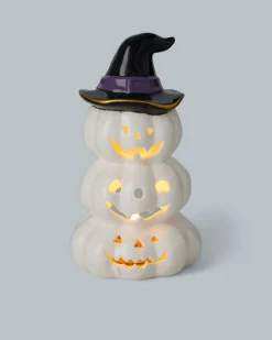 Halloween LED Keramik Kürbis
