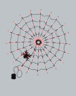 Halloween Outdoor LED-Lichterkette Spinnennetz