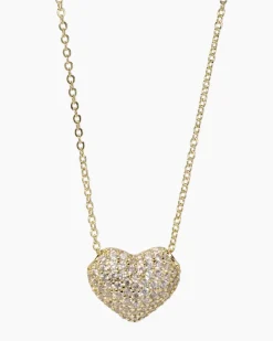 Herz-Collier mit Zirkonia