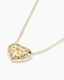 Herz-Collier mit Zirkonia