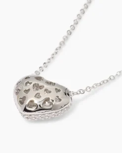 Herz-Collier mit Zirkonia