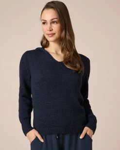 Hoodie aus Bändchengarn