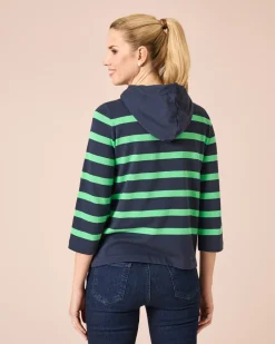 Hoodie, gestreift