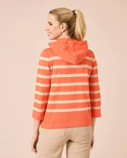 Hoodie, gestreift