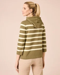 Hoodie, gestreift