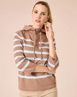Hoodie, gestreift