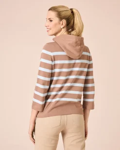 Hoodie, gestreift