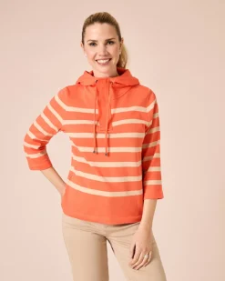 Hoodie, gestreift