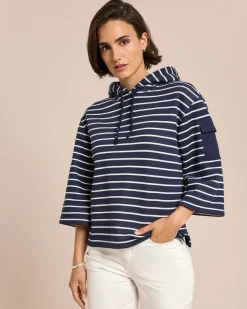 Hoody mit weiten 3/4-Ärmel