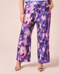 Hose mit Batik-Druck