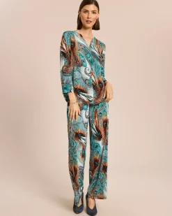 Hose mit Paisleydruck