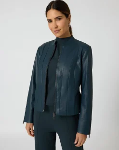 Jacke aus Lederimitat