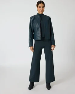 Jacke aus Lederimitat