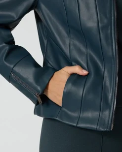 Jacke aus Lederimitat