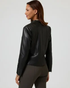 Jacke aus Lederimitat