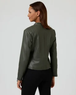 Jacke aus Lederimitat