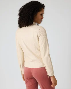 Jacke aus Lederimitat